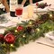 Christmas Garland - 5.9ft Christmas Garland for Mantle, Norfolk Pine Garland Cedar Garland with Christmas Fruits Lotus Pod Garlands for Home Party Fireplace Decor